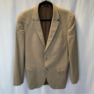 Hugo Boss “The James4/Sharp6” Guabello Tan Blazer Super 120 Wool Men’s Size 40L
